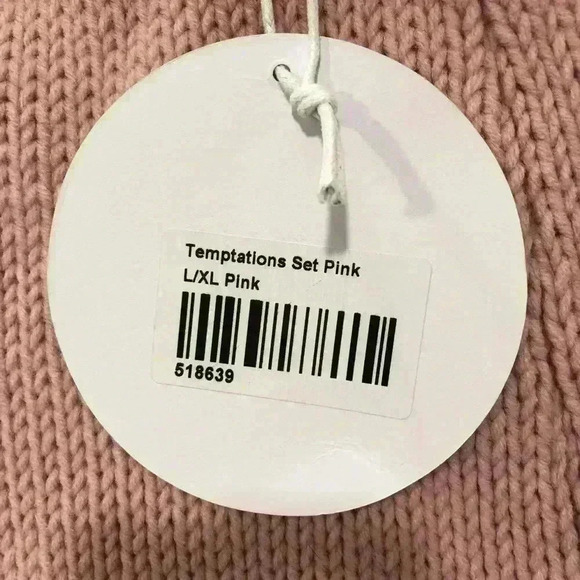 Princess Polly Temptations Bubble Gum Pink Wool Blend Knit Shorts Sz L/XL - Picture 8 of 9